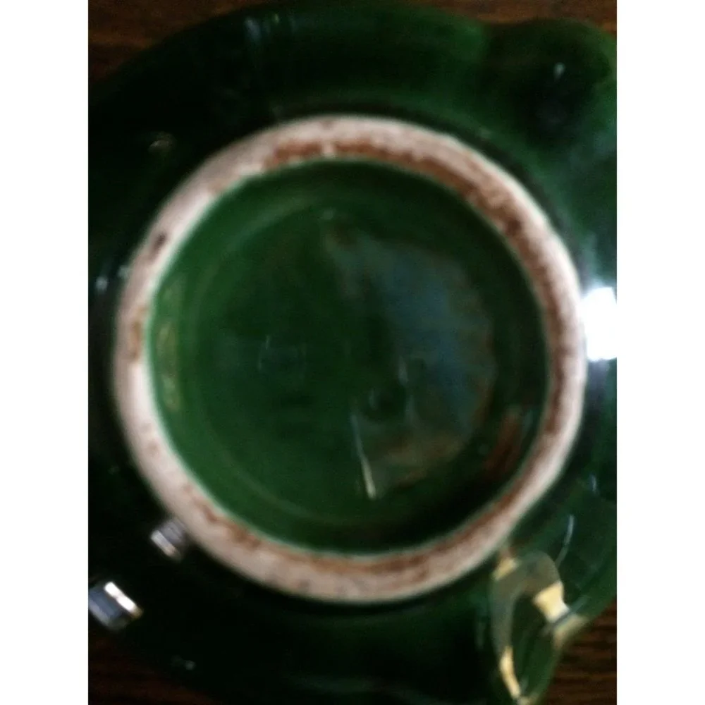 Danish Modern Ashtrays Moss Green Retro Tobacciana Man Cave MCM